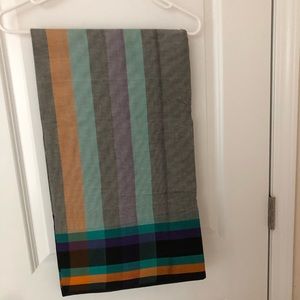Brand new sari never worn! Cotton colorblock pattern
